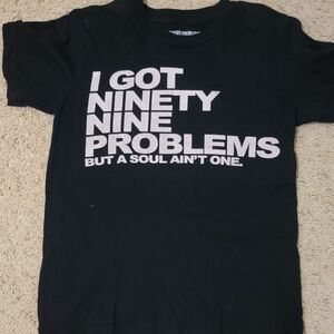 Black graphic tee